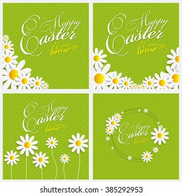 Happy Easter Spring Background Illustration EPS10