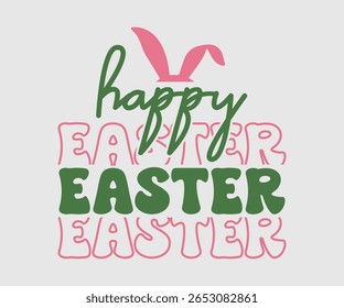 Happy Easter, Happy Spring Eps design, Spring Eps Cut File, Hoppy t shirt, Bunny and spring Eps, Egg for Kids, Cut File Cricut