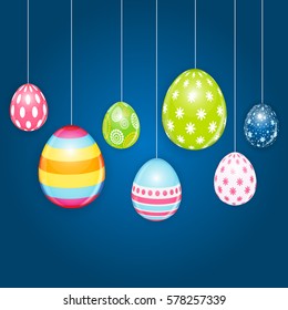 Happy Easter Spring Holiday Background Illustration EPS10