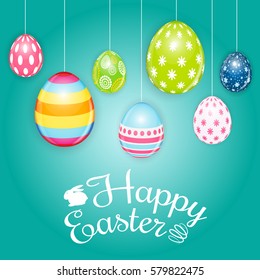 Happy Easter Spring Holiday Background Illustration EPS10