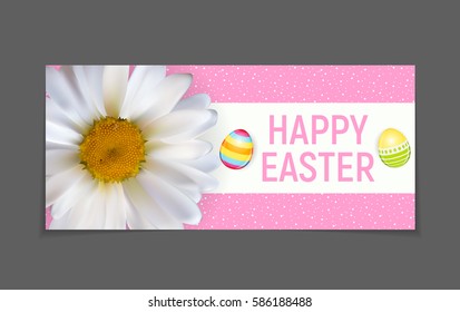 Happy Easter Spring Holiday Background Illustration EPS10