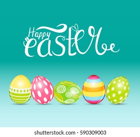 Happy Easter Spring Holiday Background Illustration EPS10