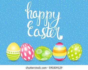 Happy Easter Spring Holiday Background Illustration EPS10