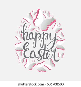 Happy Easter Spring Holiday Background Illustration EPS10