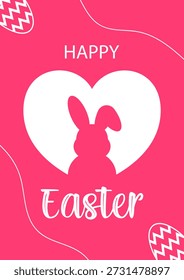 Happy Easter Spring Holiday Vector Background for Easter Day 2026