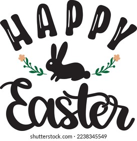Happy Easter, Spring, Easter, Tulips Flower Vector Illustration File
