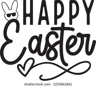 Happy Easter, Easter Squad Bunny Svg