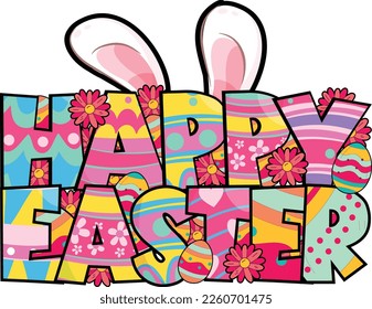 Happy Easter Sublimation T-shirt Design