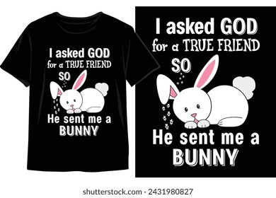 Happy Easter Sunday Dog t-shirt design. Bunny dog t-shirt design. Typography vector design svg