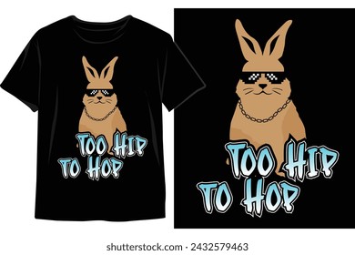 Happy Easter Sunday Dog t-shirt design. Bunny dog t-shirt design. Typography vector design