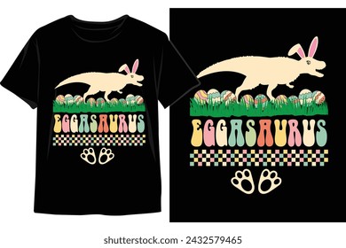 Happy Easter Sunday Dog t-shirt design. Bunny dog t-shirt design. Typography vector design