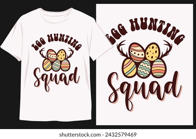 Happy Easter Sunday Dog t-shirt design. Bunny dog t-shirt design. Typography vector design