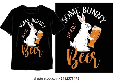 Happy Easter Sunday Dog t-shirt design. Bunny dog t-shirt design. Typography vector design