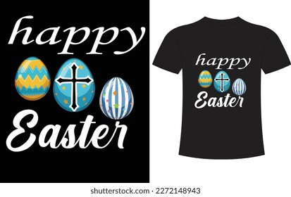 Happy Easter Sunday T-shirt Designs Template
