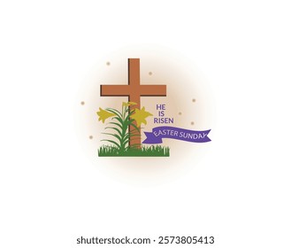 Happy Easter Sunday Wishing You Joy, Renewal, and Abundant Blessings on This Special Day Vector, Art For Free EPS Download







