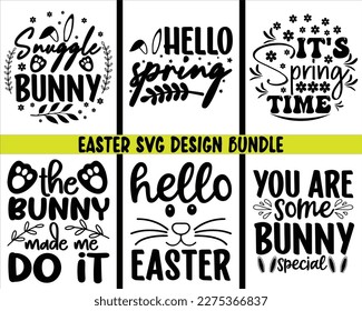 Happy Easter SVG Bundle design,Christian Easter SVG Bundle,Easter Bunny svg,Spring Svg,Retro Easter Cut Files Cricut,Good for Happy Easter clothes