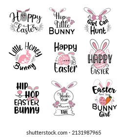 Happy Easter SVG bundle, SVG illustration for Easter Celebration