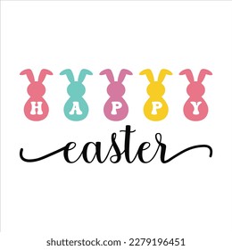 Happy Easter Svg T-Shirt Design Template