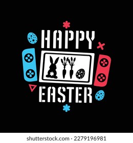 Feliz diseño de camisetas de Svg de Pascua.