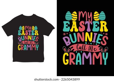 Happy Easter t shirt design with bunny face, apparel, typography t-shirt