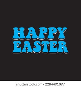 Happy easter T shirt design