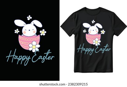 Happy easter t shirt design, easter t shirt design, bunny t shirt design.