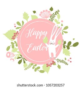 Happy easter template, cover and postcard