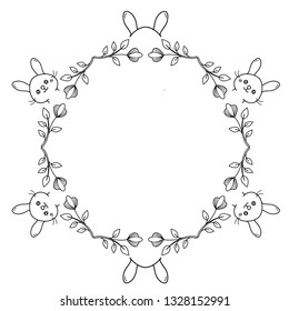 Happy Easter. Template for easter greetings