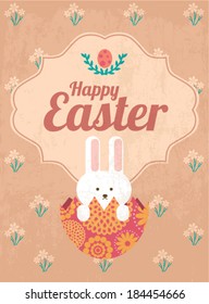 happy easter template vector/illustration