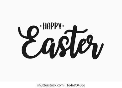 Cartel de texto Feliz Pascua. Fondo de tipografía con letras de Pascua. Ilustración vectorial.