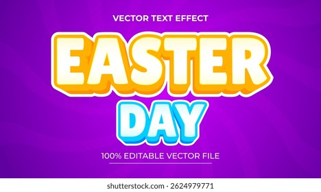 Happy Easter Text Effect 3D Textured Style Editable Text Effect