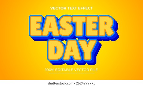 Happy Easter Text Effect 3D Textured Style Editable Text Effect
