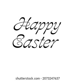 happy Easter text massage card