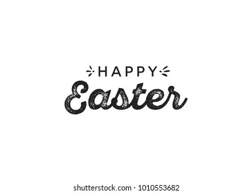 Happy Easter Text, Trendy Easter Design, Easter Sunday Background, Easter Banner, Holiday Background Text