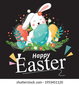 happy Easter - text-based t-shirt design
