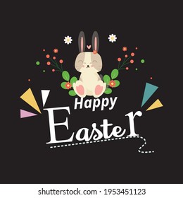 happy Easter - text-based t-shirt design