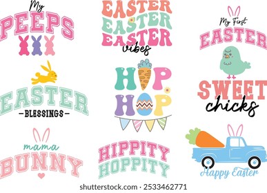 Happy Easter T-Shirt Design Bundle 