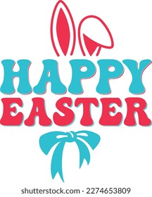 Happy Easter T-Shirt Design SVG