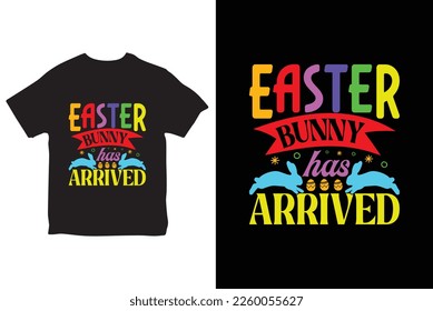 Happy easter t-shirt design template