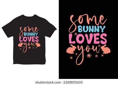 Happy easter t-shirt design template