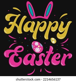 Happy Easter tshirt design vector design 