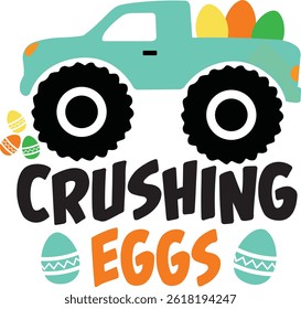 Happy Easter typographic design collection.  compositions that are isolated on a clear background.  Hand-drawn elements, calligraphy, and lettering.  Useful for any print, including cards and posters