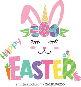 Happy Easter typographic design collection.  compositions that are isolated on a clear background.  Hand-drawn elements, calligraphy, and lettering.  Useful for any print, including cards and posters