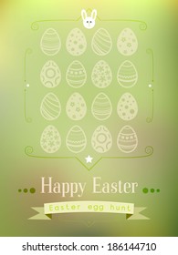 Happy Easter Typographical Background