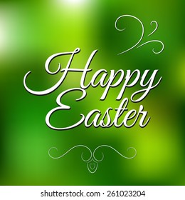 Happy Easter Typographical Background