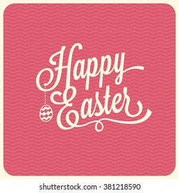 Happy easter typographical background