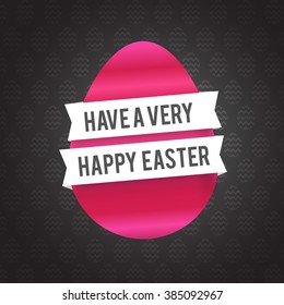Happy Easter Typographical Background