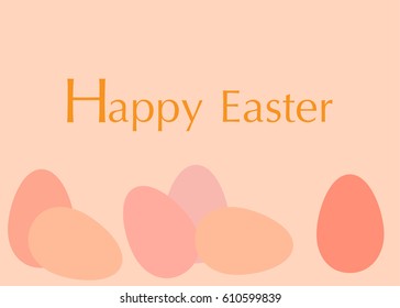 Happy Easter Typographical Background
