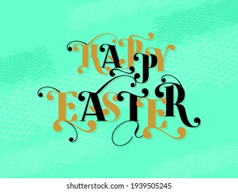 Happy Easter Typography Creative Design