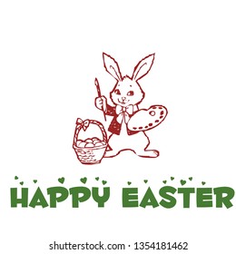 Happy Easter, typography design for print or use as poster, flyer or T shirt